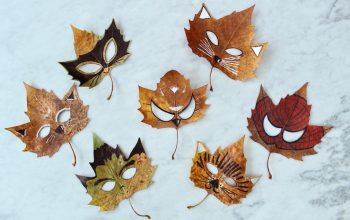 Maskers van herfstbladeren