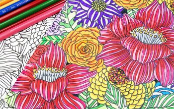 flower coloring page from alisa burke