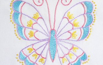 borduurpatroon vlinder